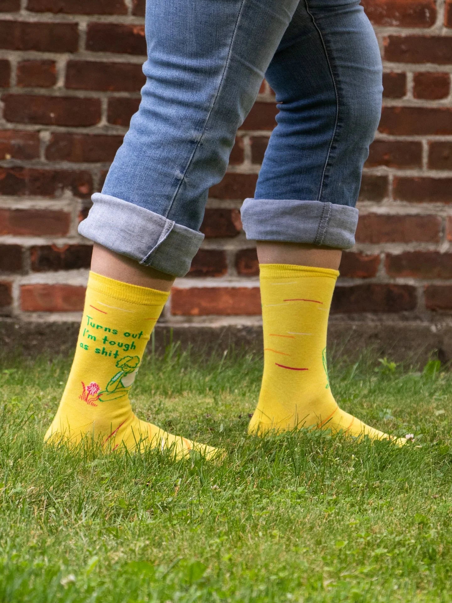 BLUQ Turns Out I'm Tough As Shit Women's Crew Socks