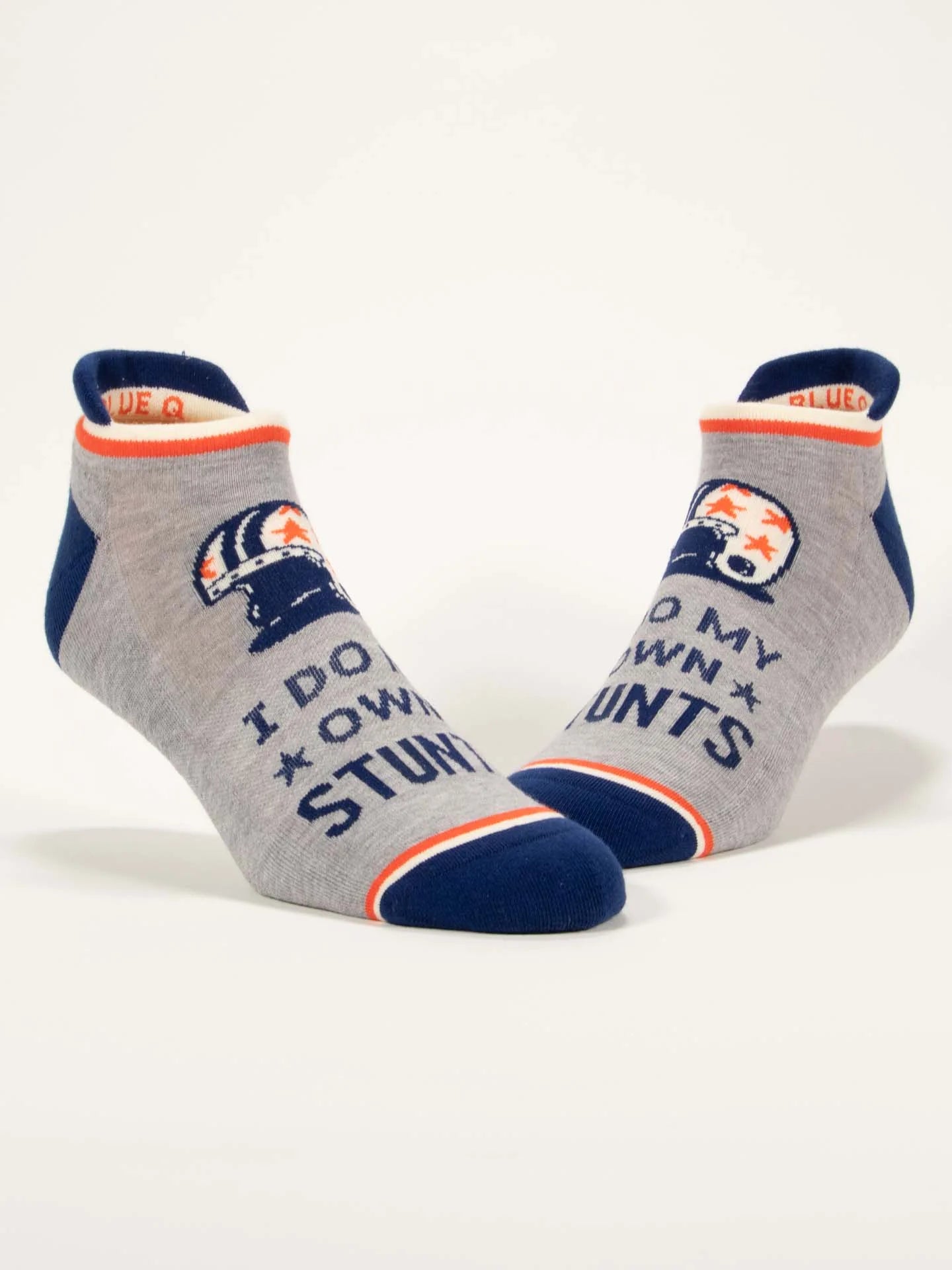 BLUQ I Do My Own Stunts Sneaker Socks (L/XL)