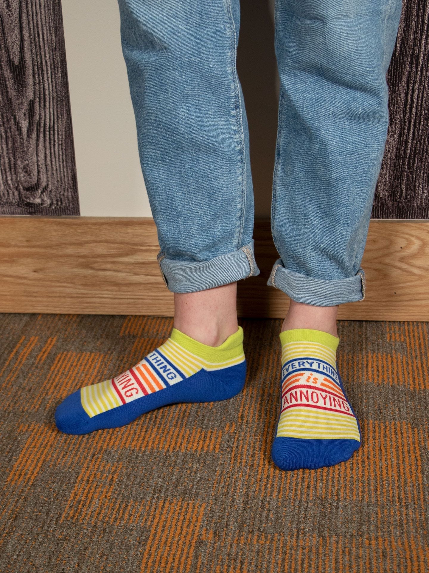 BLUQ Everything Is Annoying Sneaker Socks (S/M)