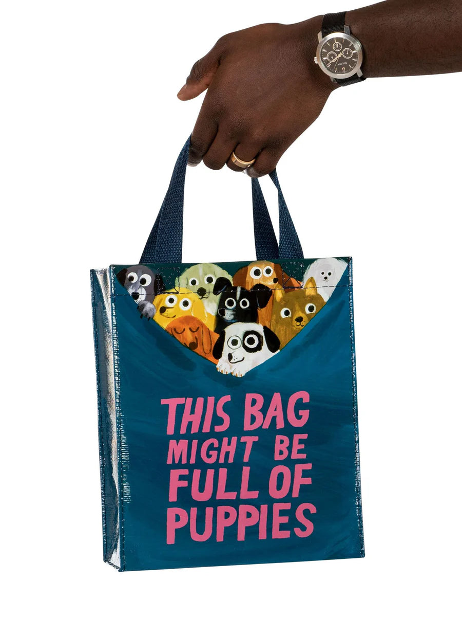Blue Q Shoulder Tote - Bag Full Of Puppies