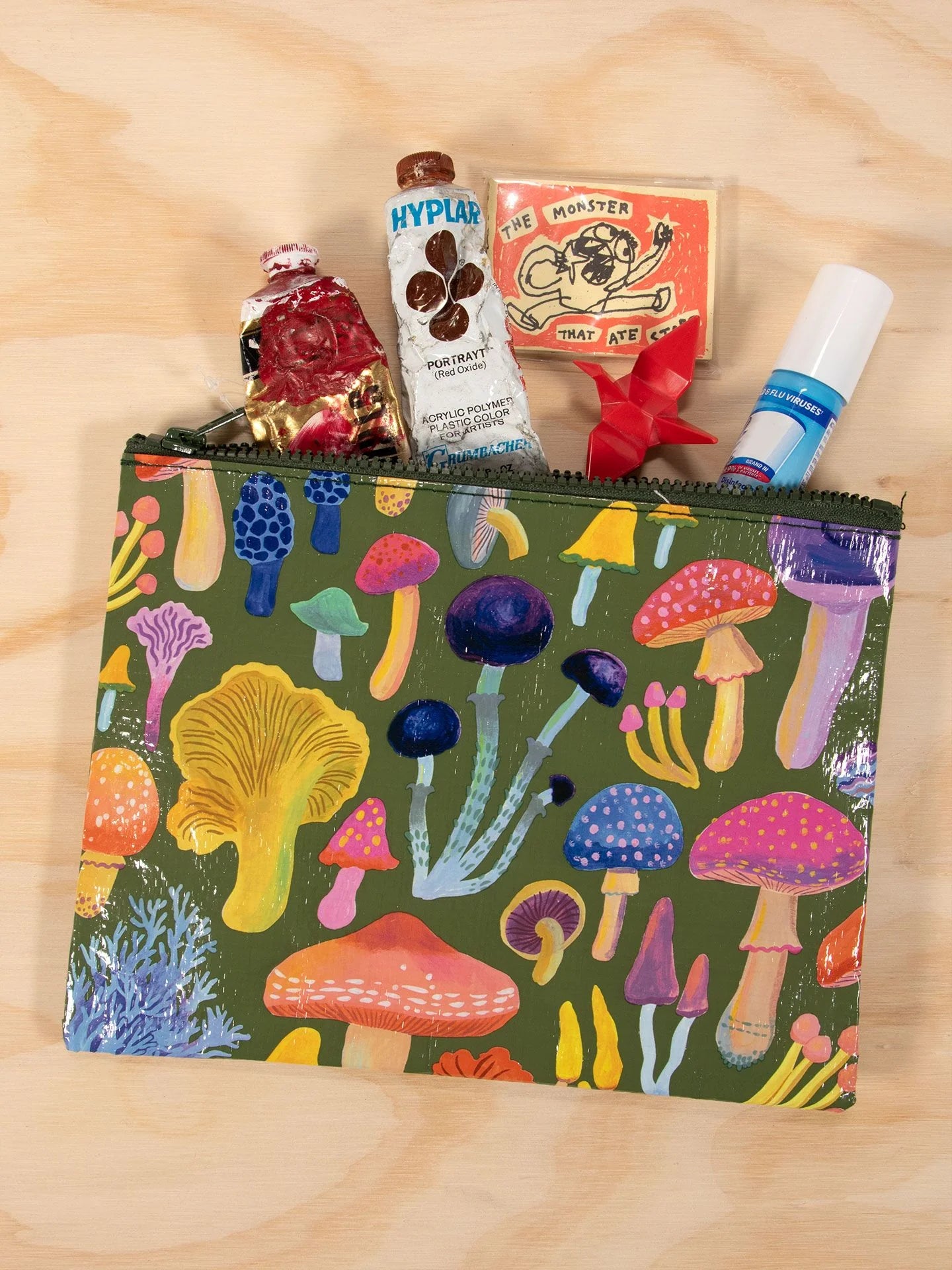 BLUQ Mushrooms Zipper Pouch
