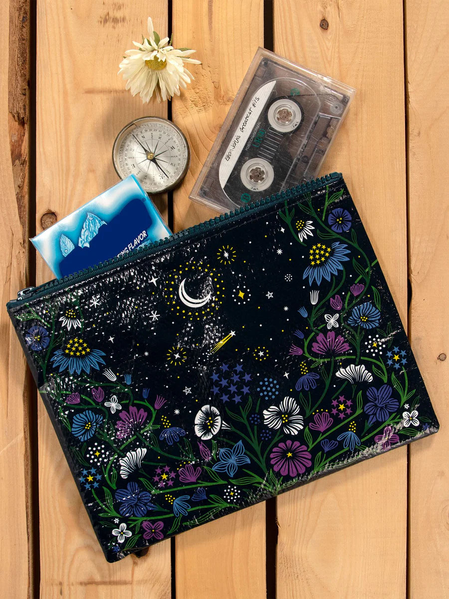 Blue Q Zip Pouch - Starry Garden