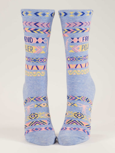BLUQ Friend Power Women's Crew Socks