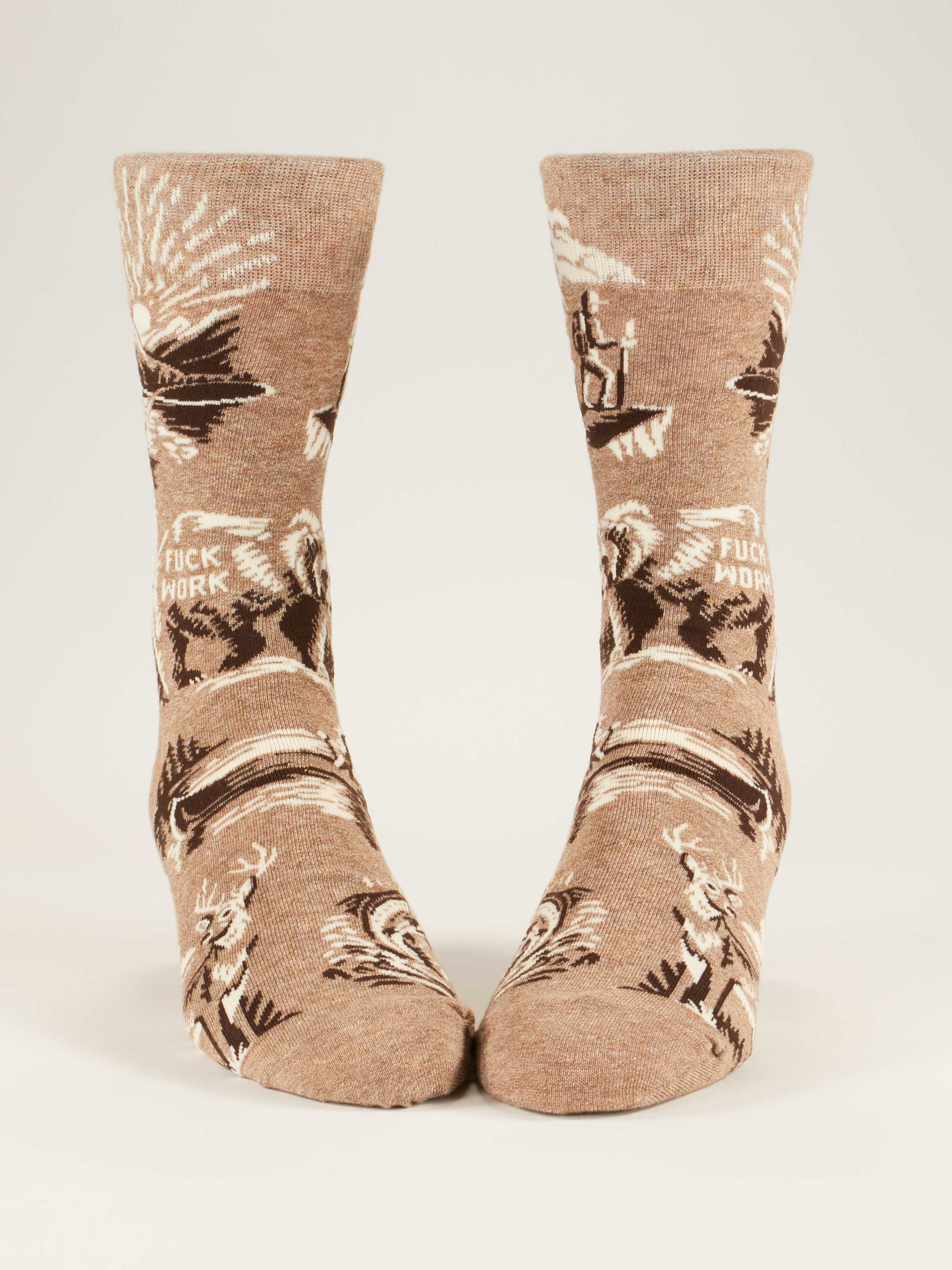 BLUQ Fuck Work Men's Crew Socks