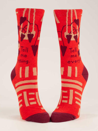 BLUQ Tell Me Everything Women's Crew Socks