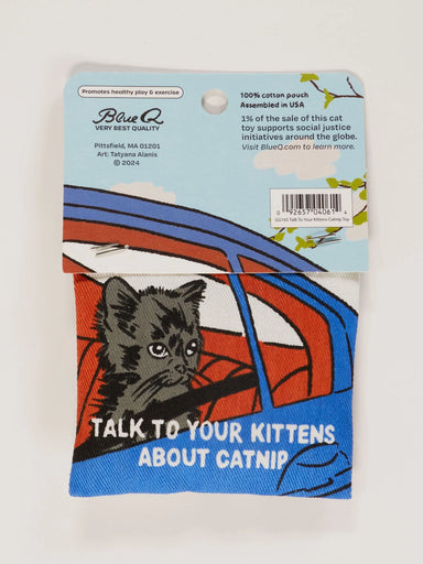 BLUQ Talk To Your Kittens About Catnip Toy