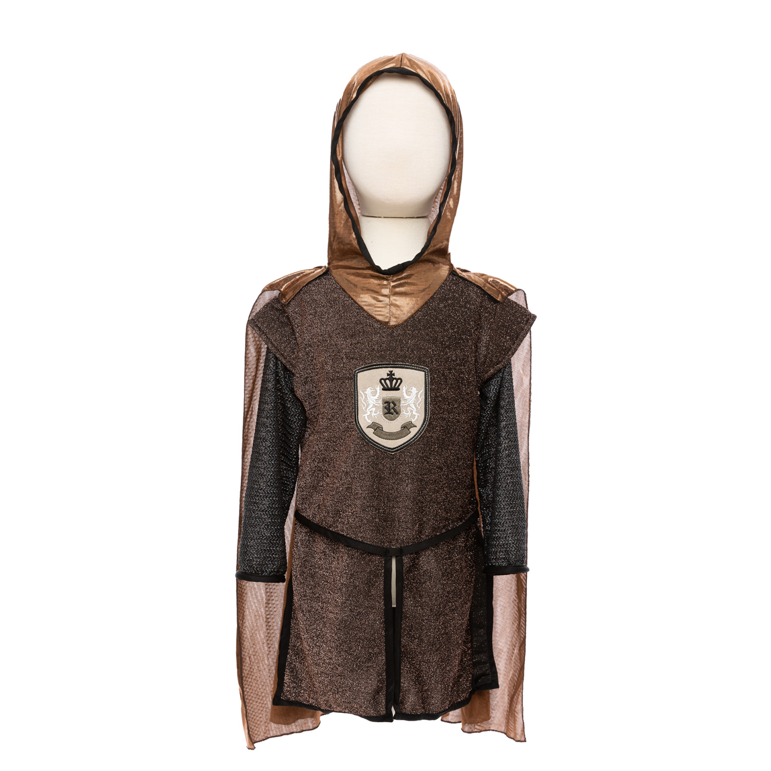 Brilliant Copper Knight Tunic with Cape - Size 5-6