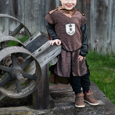 Brilliant Copper Knight Tunic with Cape - Size 5-6