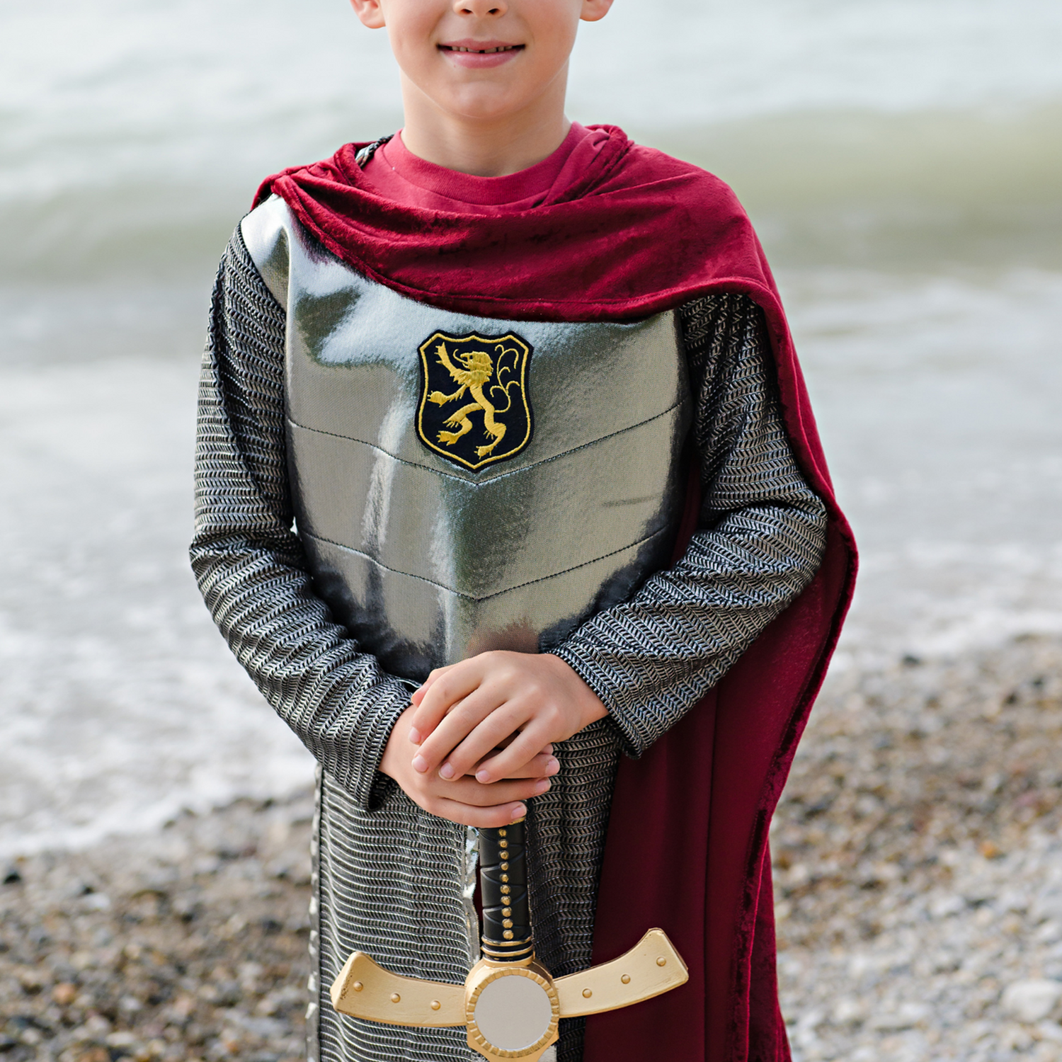 CE Silver Knight Tunic with Cape - Size 5-6