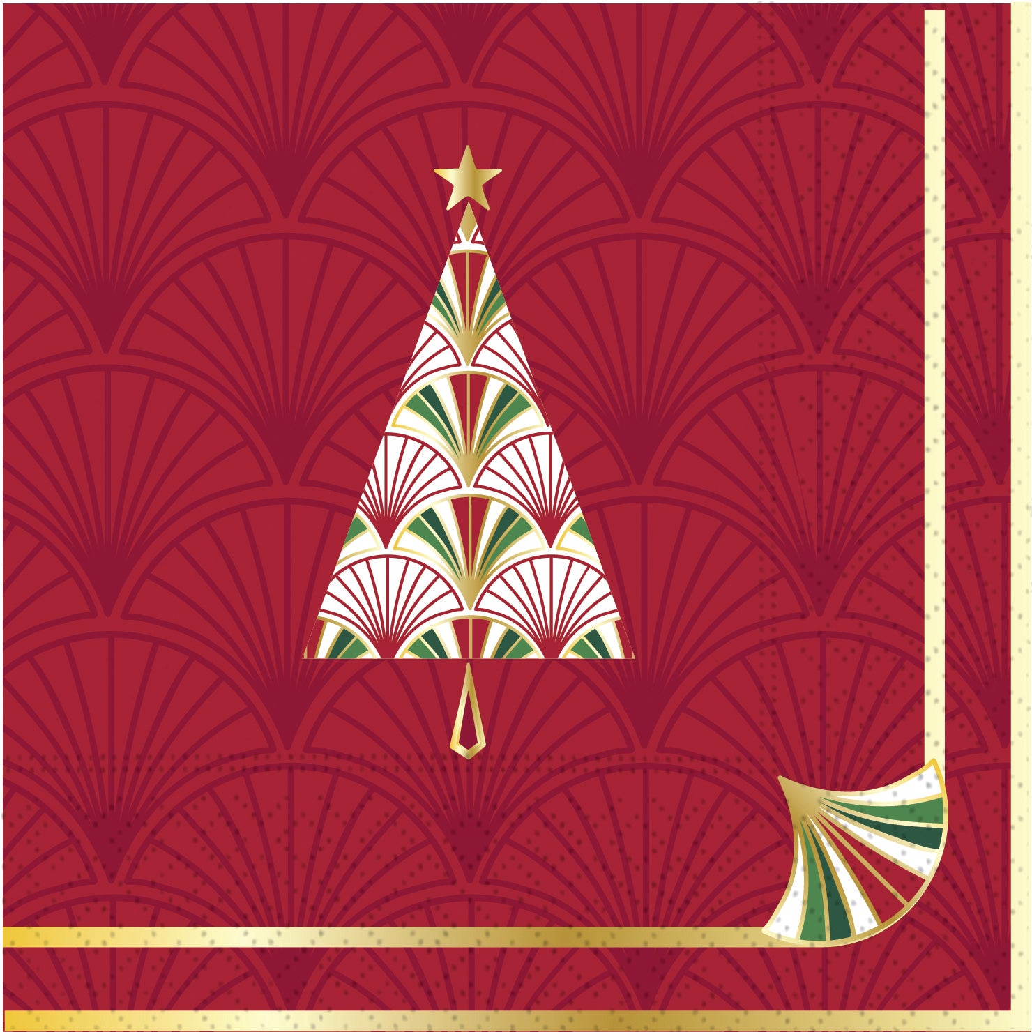 Deco Tree Holiday Cocktail Napkins
