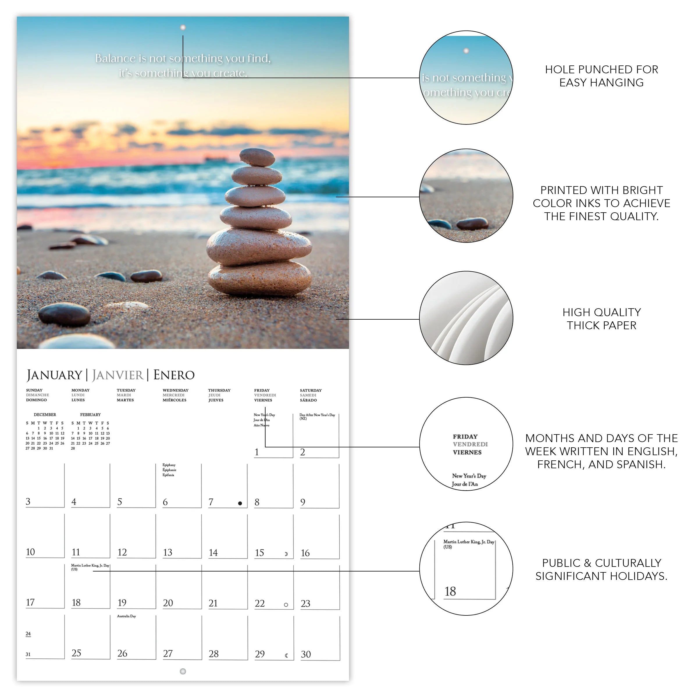 GRPH Balance of Nature 2027 Wall Calendar
