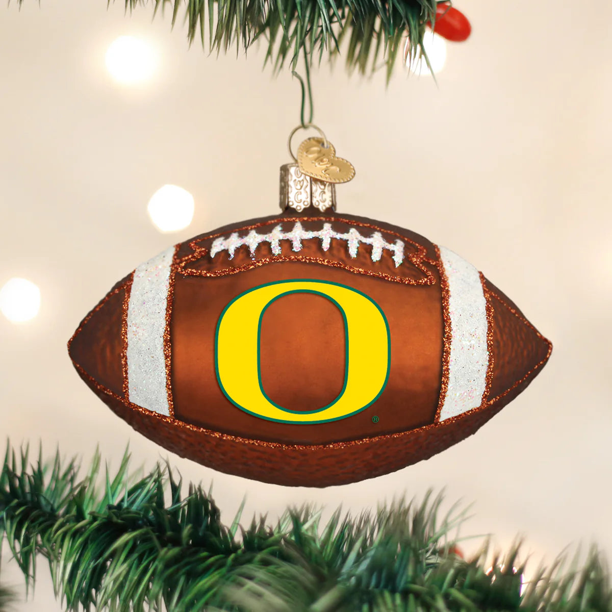 Old World Christmas University of Oregon Football Ornament