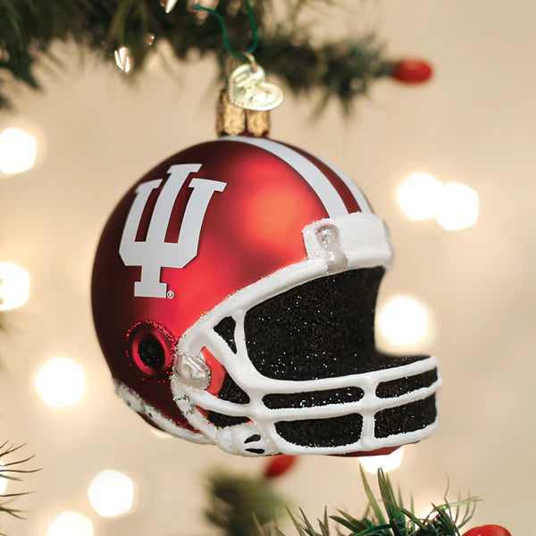 Old World Christmas Indiana University Football Helmet Ornament
