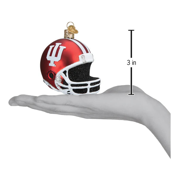 Old World Christmas Indiana University Football Helmet Ornament
