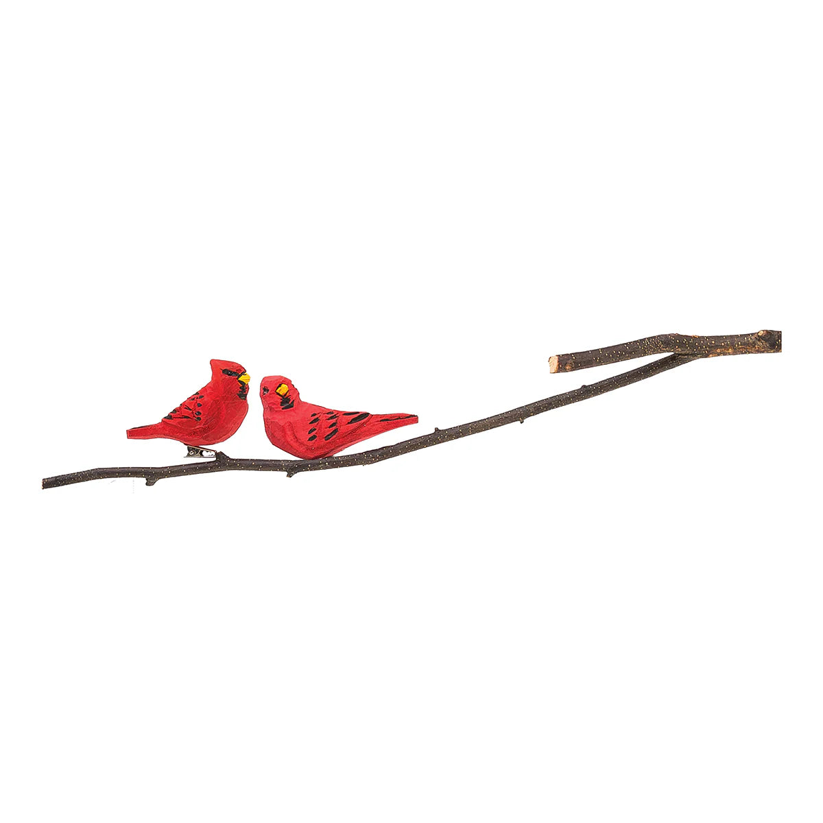 Wooden Clip-On Cardinal Ornament - (Single) Various Styles