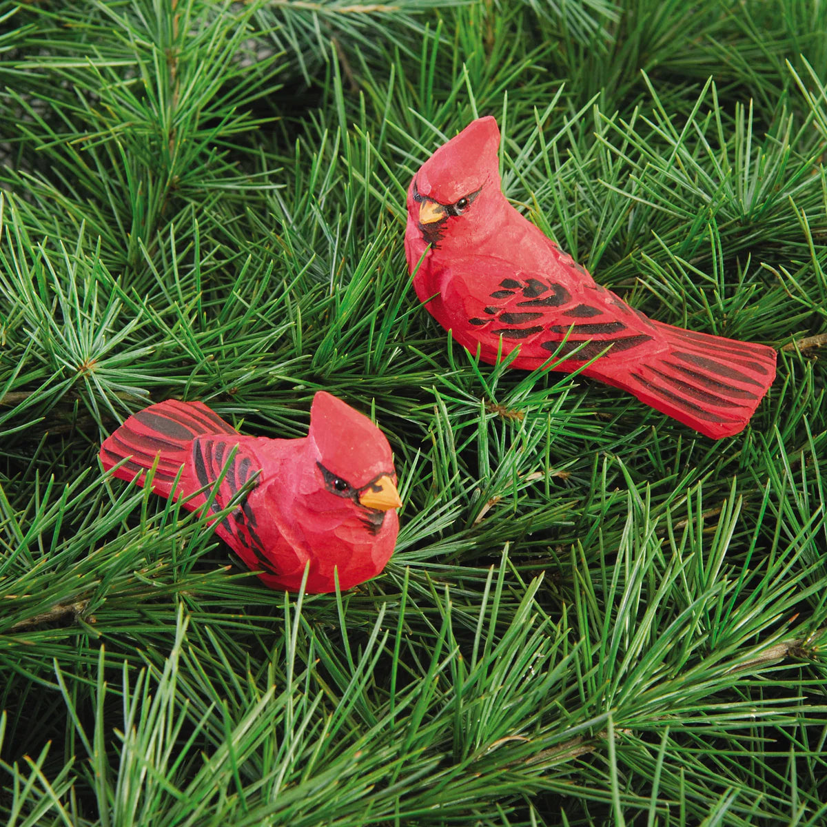 Wooden Clip-On Cardinal Ornament - (Single) Various Styles