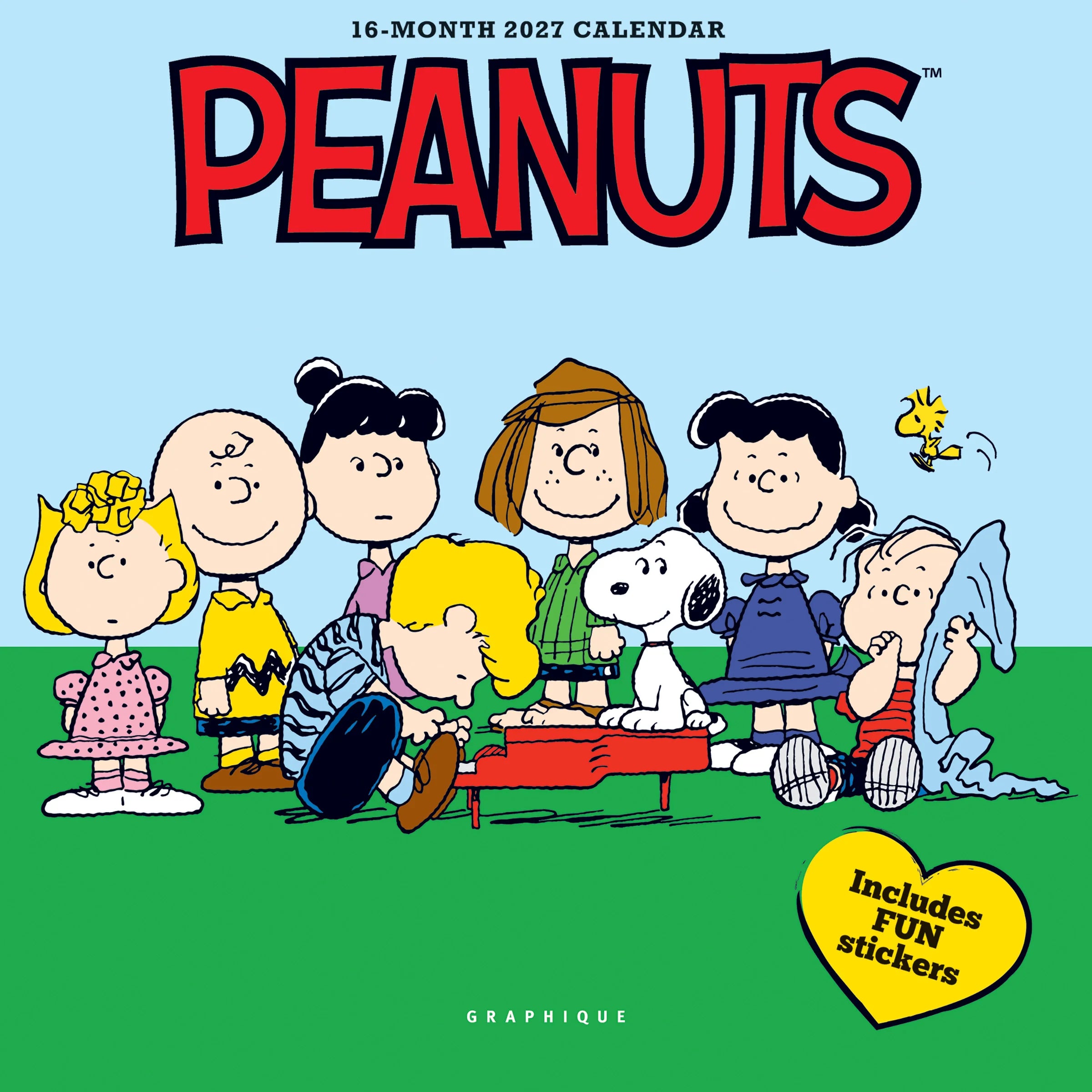 GRPH Peanuts: Happiness Is... 2027 Mini Wall Calendar