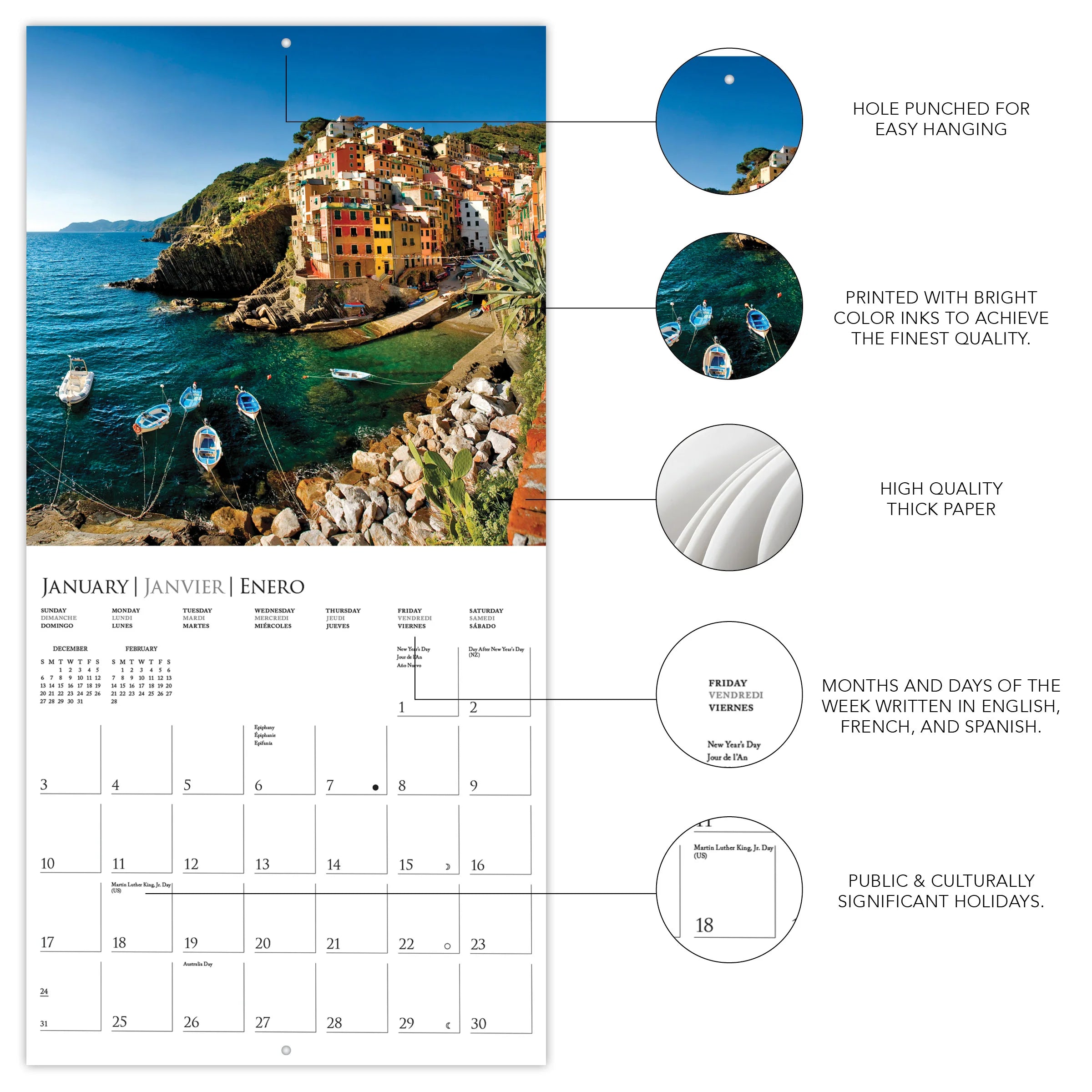 GRPH Italia 2027 Wall Calendar