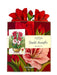 Scarlet Amaryllis Pop Up Flower Bouquet Greeting Card    