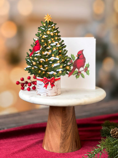 Merry Tree Mini Pop Up Flower Bouquet Greeting Card    