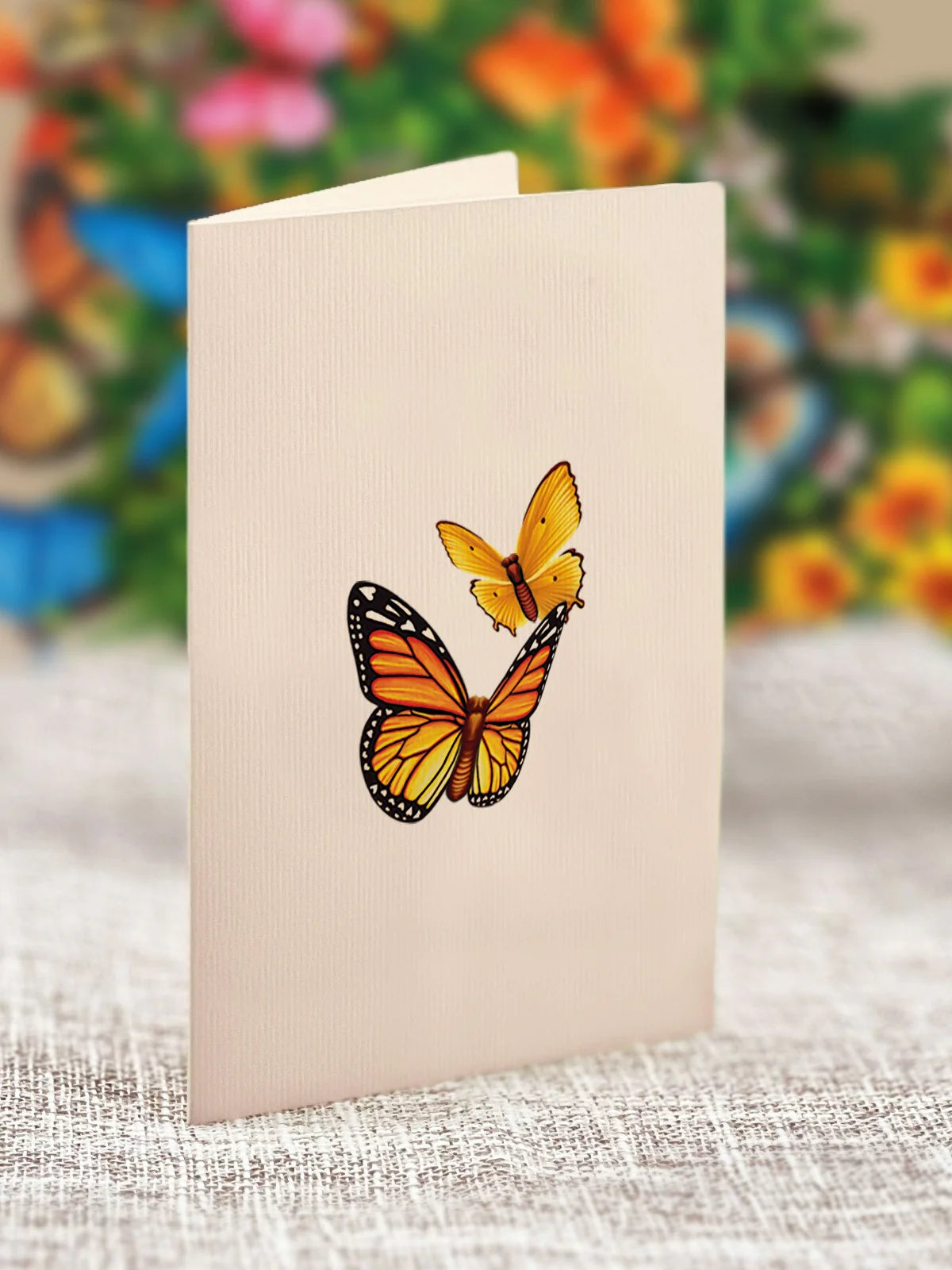 Butterflies & Buttercups Mini Pop Up Flower Bouquet Greeting Card    