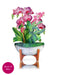 Orchid Oasis Mini Pop Up Flower Bouquet Greeting Card    