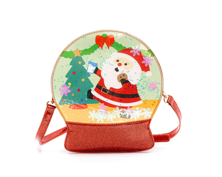Jolly Santa Snowglobe Handbag    