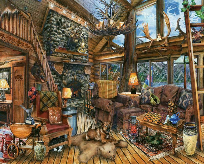 SPRGBK The Hunting Lodge 1000 Piece Puzzle