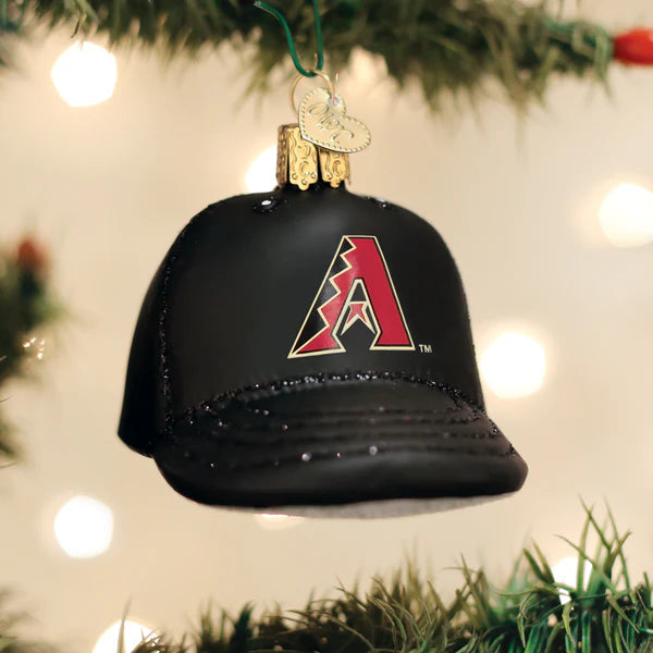 Old World Christmas Arizona Diamondbacks Baseball Hat Ornament