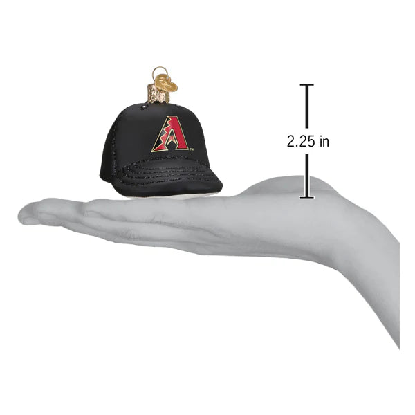Old World Christmas Arizona Diamondbacks Baseball Hat Ornament