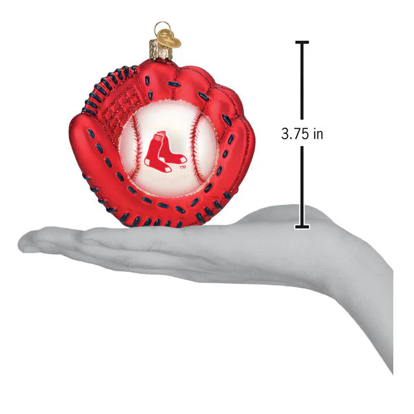 Old World Christmas MLB Boston Red Sox Mitt and Ball Ornament