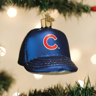 Old World Christmas MLB Chicago Cubs Baseball Hat Ornament