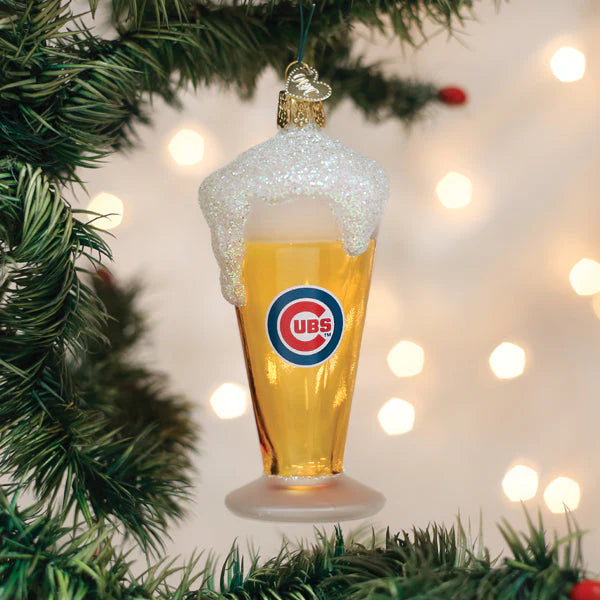OWC Chicago Cubs Glass Of Beer Ornament