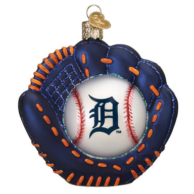 Old World Christmas MLB Detroit Tigers Mitt and Ball Ornament