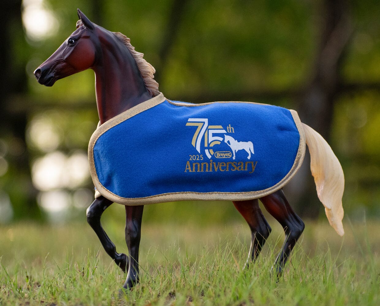 BRYR 75th Anniversary Horse Blanket - Blue
