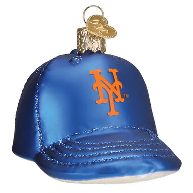 Old World Christmas MLB NY Mets Baseball Hat Ornament