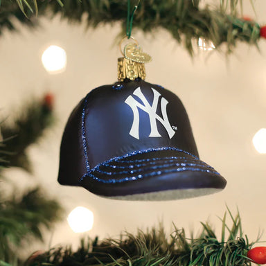 Old World Christmas MLB NY Yankees Baseball Hat Ornament
