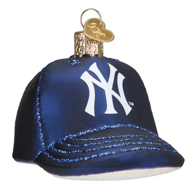 Old World Christmas MLB NY Yankees Baseball Hat Ornament