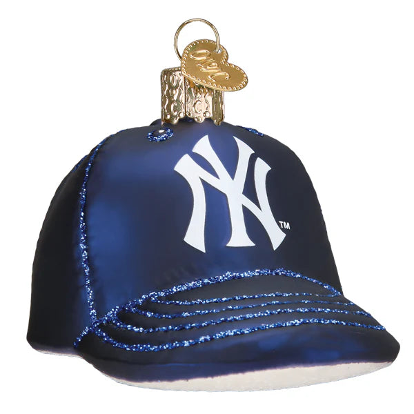 Old World Christmas MLB NY Yankees Baseball Hat Ornament