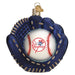 Old World Christmas MLB NY Yankees Mitt and Ball Ornament