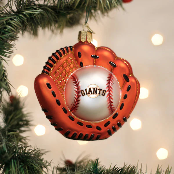 Old World Christmas San Francisco Giants Baseball Mitt Ornament