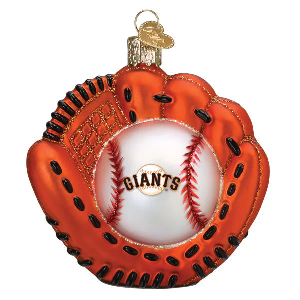 Old World Christmas San Francisco Giants Baseball Mitt Ornament