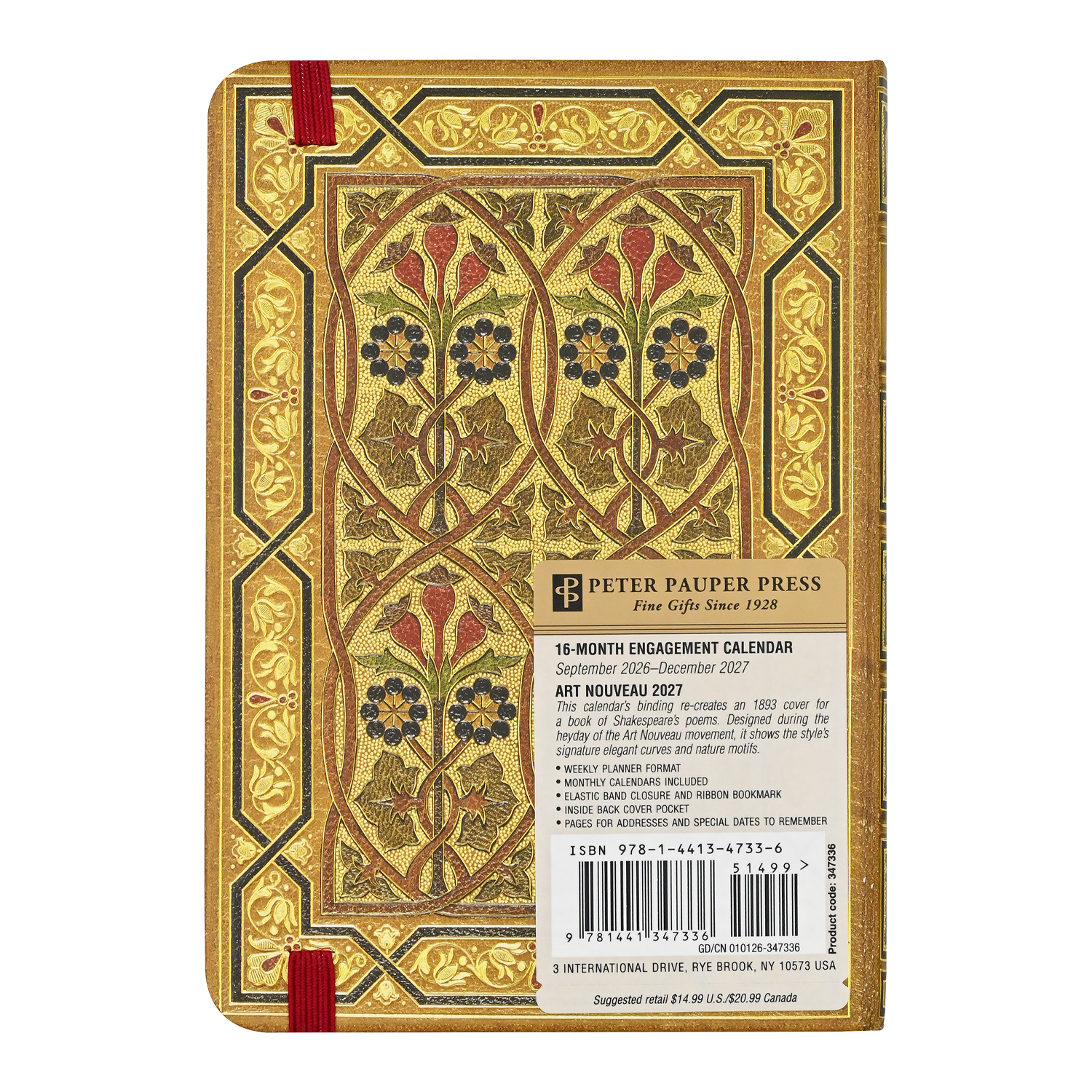 PTR 2027 Art Nouveau Weekly Planner