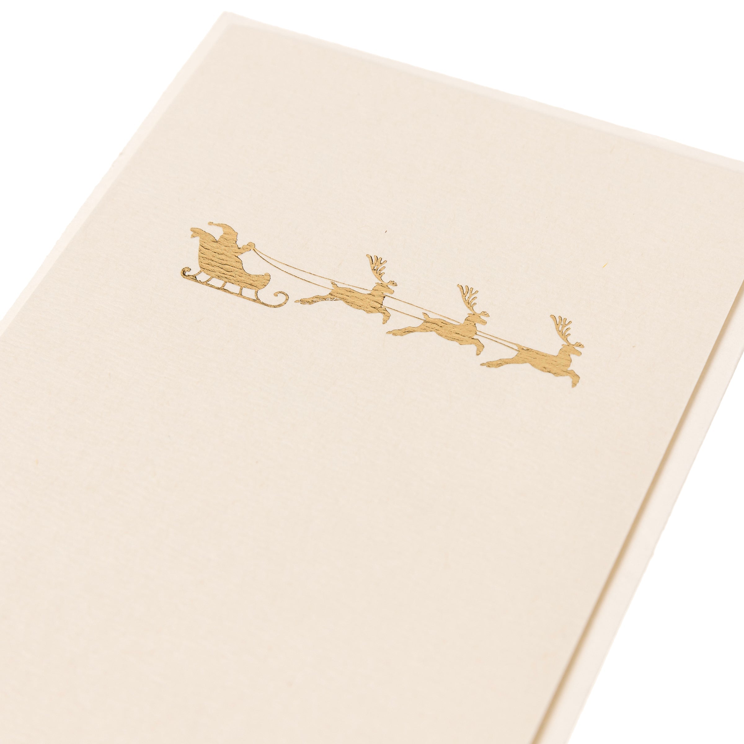 Santa Sleigh Petite Boxed Holiday Cards    