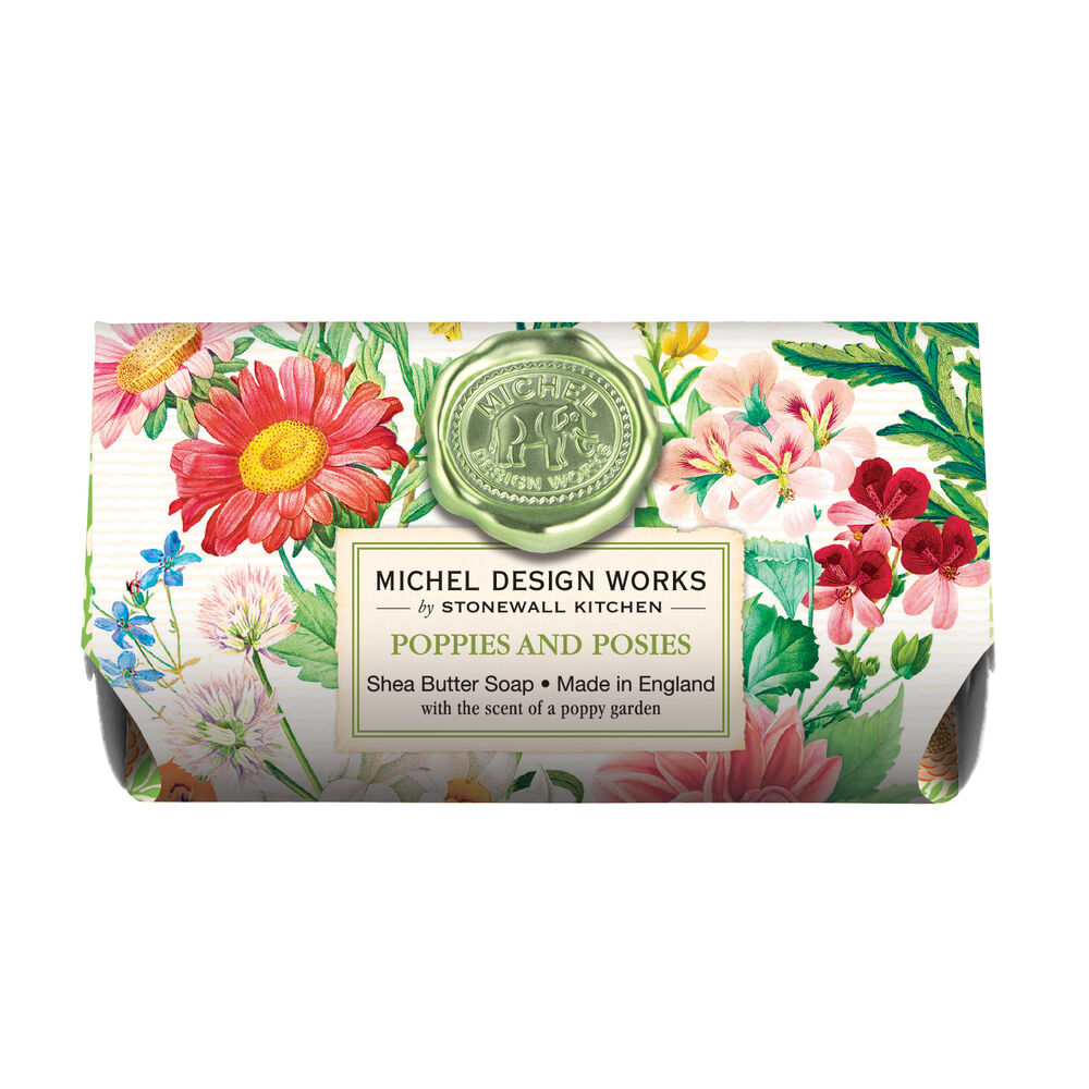 Poppies And Posies - Large Shea Butter Soap    