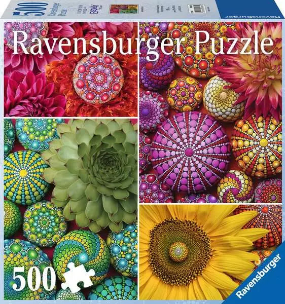 Mandala Blooms 500 Piece Color Your World with Elspeth McLean Puzzle