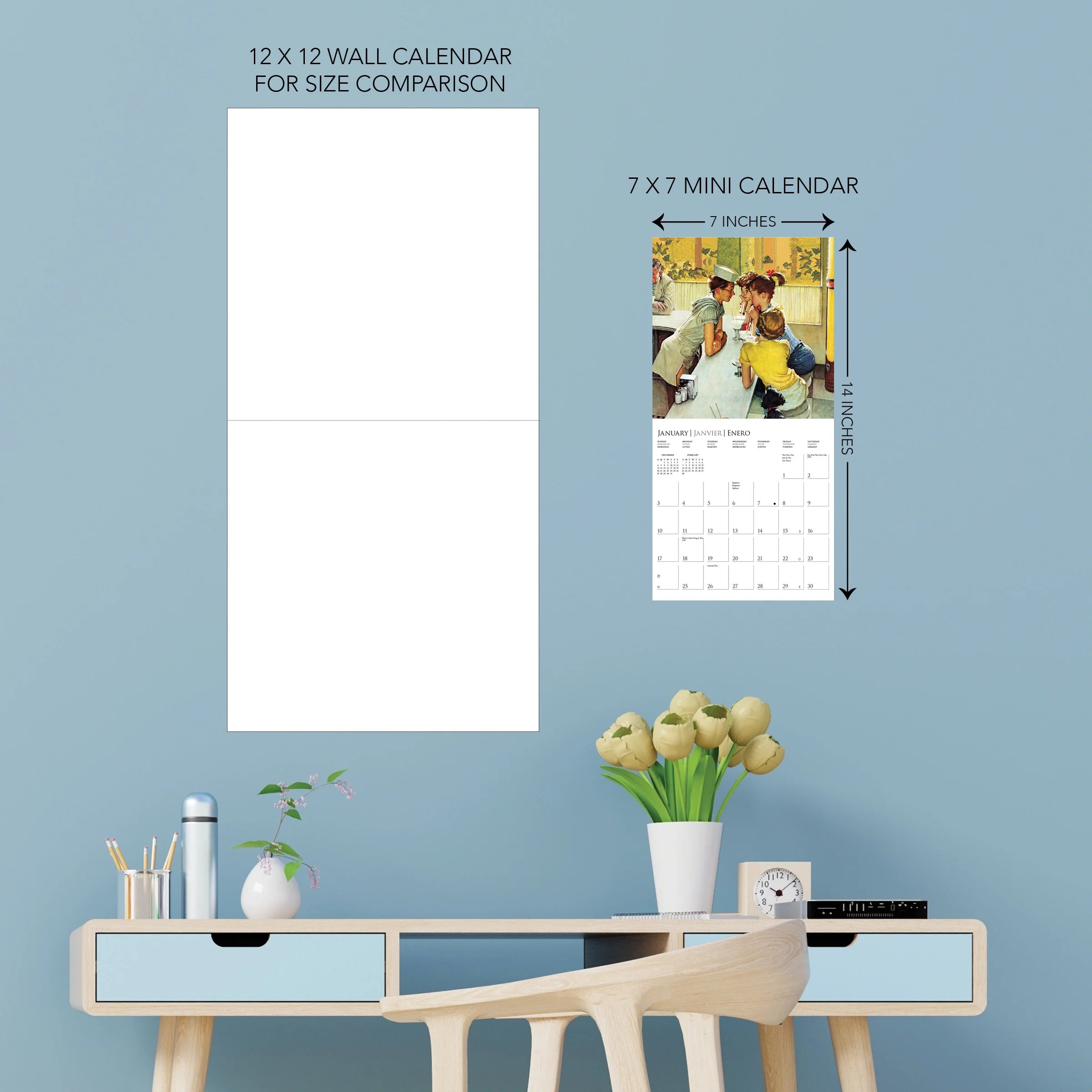 GRPH The Saturday Evening Post 2027 Mini Wall Calendar