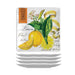 Lemon Basil Set of 4 Melamine Canapé Plates
