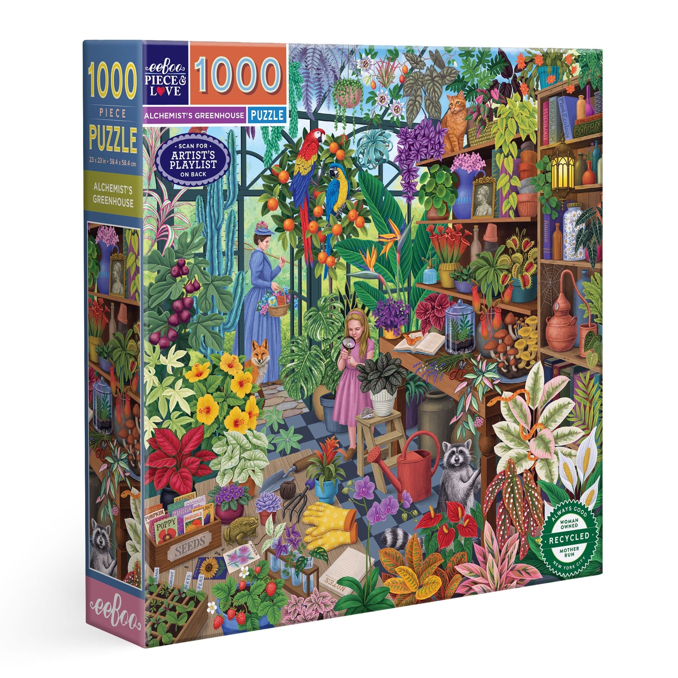 eeBoo Alchemist's Greenhouse 1000 Piece Puzzle