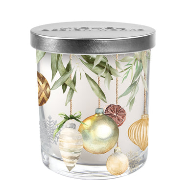 Peace on Earth Decorative Glass Candle
